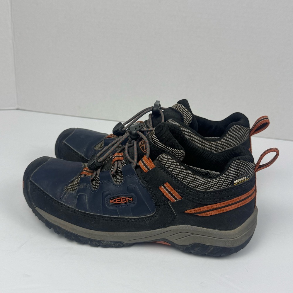 KEEN Targhee Low Waterproof Hiking Shoes Youth Boys 3 Blue